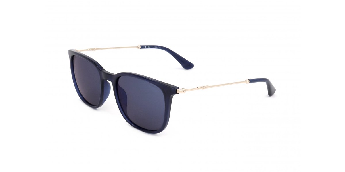 Police SPLL77 Shiny transparent blue 53/19/145 MAN Zonnebrillen