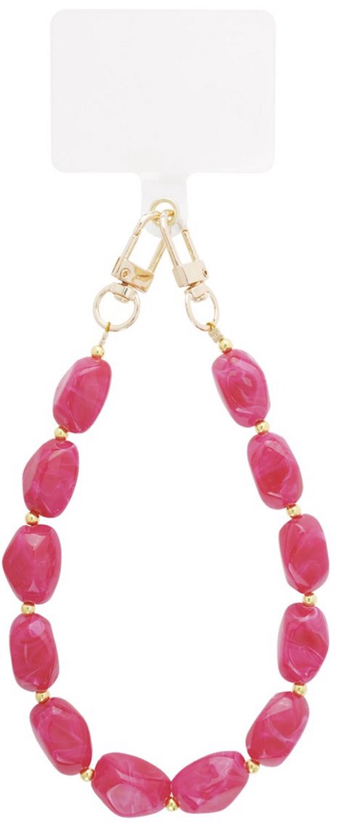 Yehwang Telefoonsnoeren - Kralen - Casual - Acryl - Dagelijks - Rozerood - Roze - Rood