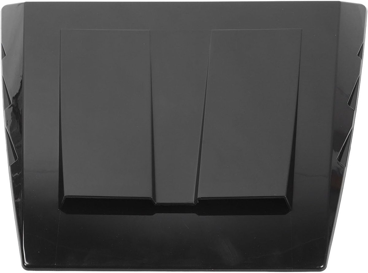 Decoratieve Ventilatorkap voor Auto - Universele Luchtinlaat, Glossy Zwart, Externe Accessoires voor Verbeterde Luchtstroom en Stijl