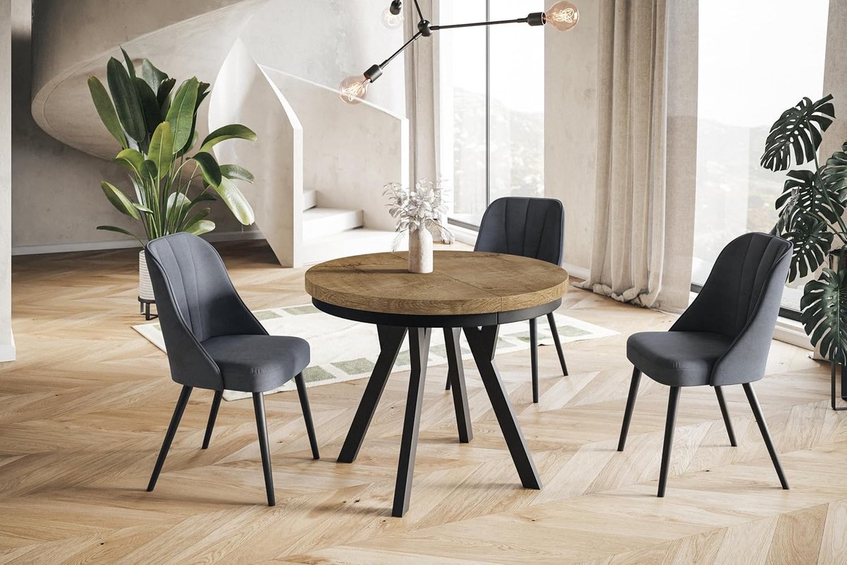 Luxe Uitschuifbare Ronde Eettafel Evo 110–210 cm