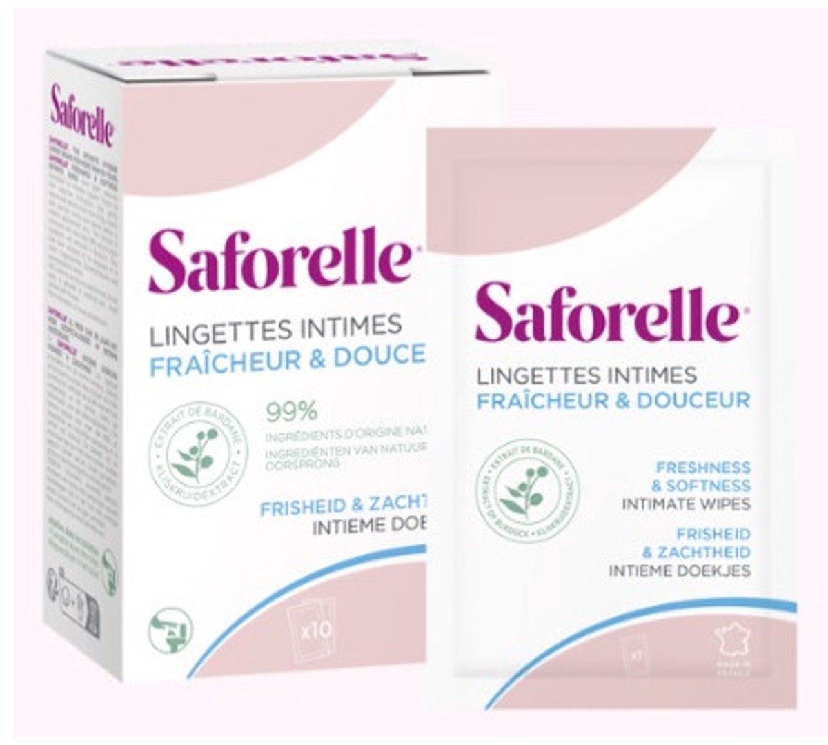 Saforelle Lingettes Flushable 10