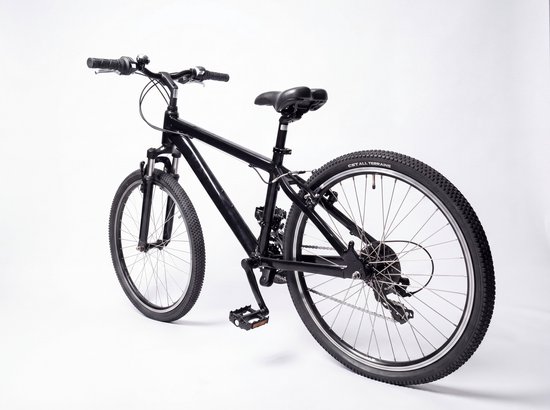 ADAMS - 24 inch - Mountainbike - Fiets voor Tieners - 21 Versnellingen - Licht Aluminium Frame - V-brake - zwart van Merkloos — afbeelding 2