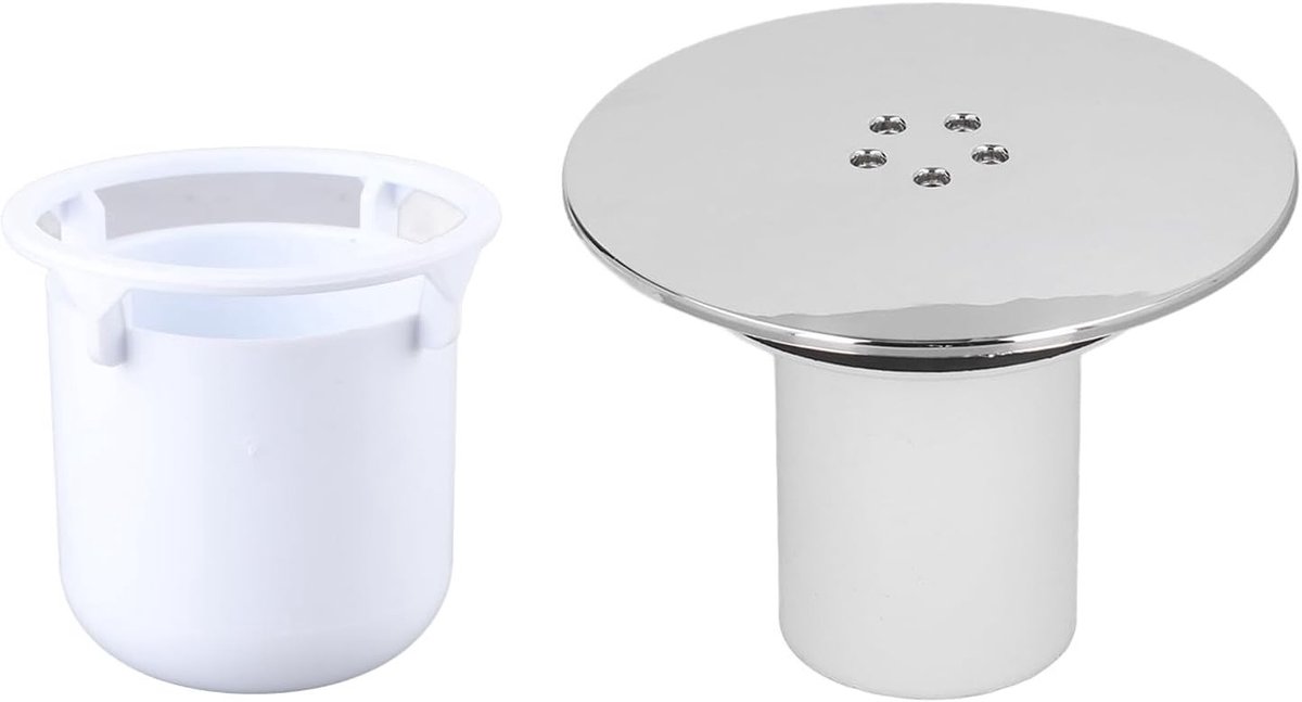 Plastic Afvoerputdeksel voor Douche, Vervangende Afvalafvoer voor Badkamer en Keuken, Geschikt voor 90mm Gaten, Waterdicht en Duurzaam