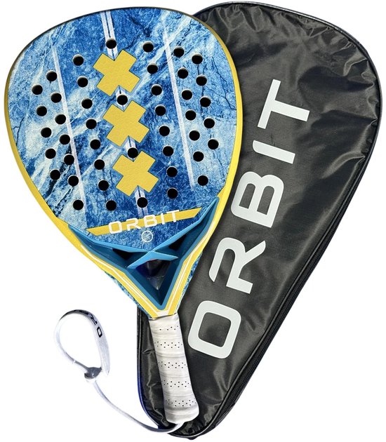 Orbit Barkie Amsterdams Padel racket - inclusief rackethoes - Padel - 100% carbon