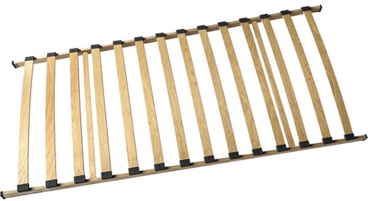 Lattenbodem 90x200 cm Beukenhout Flexibel Bedbodem Comfort Frame – Ergonomische Lattenbodem voor 1 Persoons Bed – Stevig tot 80 kg