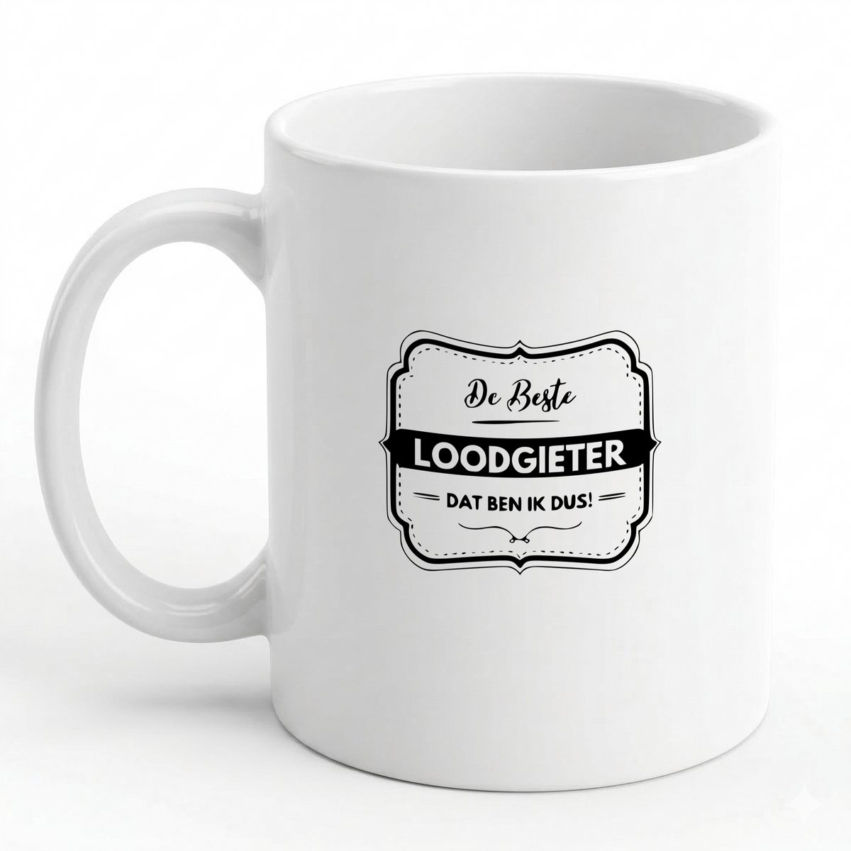 Hacebo® - De beste loodgieter dat ben ik dus koffiebeker wit - Loodgieter - Vrienden familie - thee mok - koffie beker - Collega - Cadeau - koffiemok - 350 ML inhoud