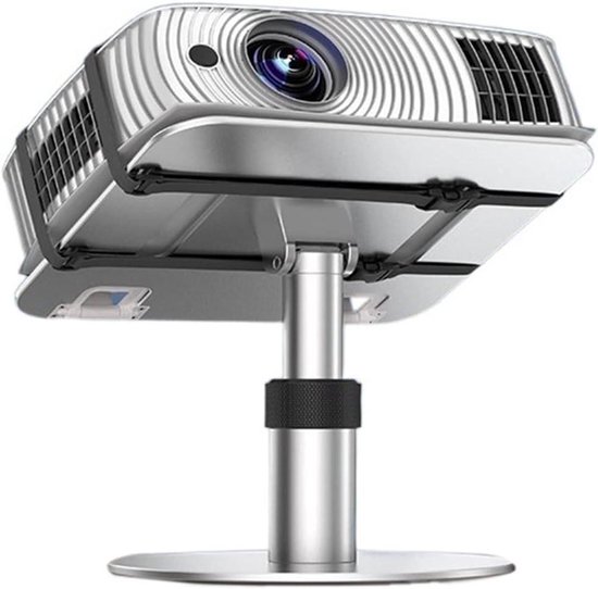 Universele verstelbare projector beugel statief 27×22,5cm zilver met 1/4 inch schroef en antislip pad