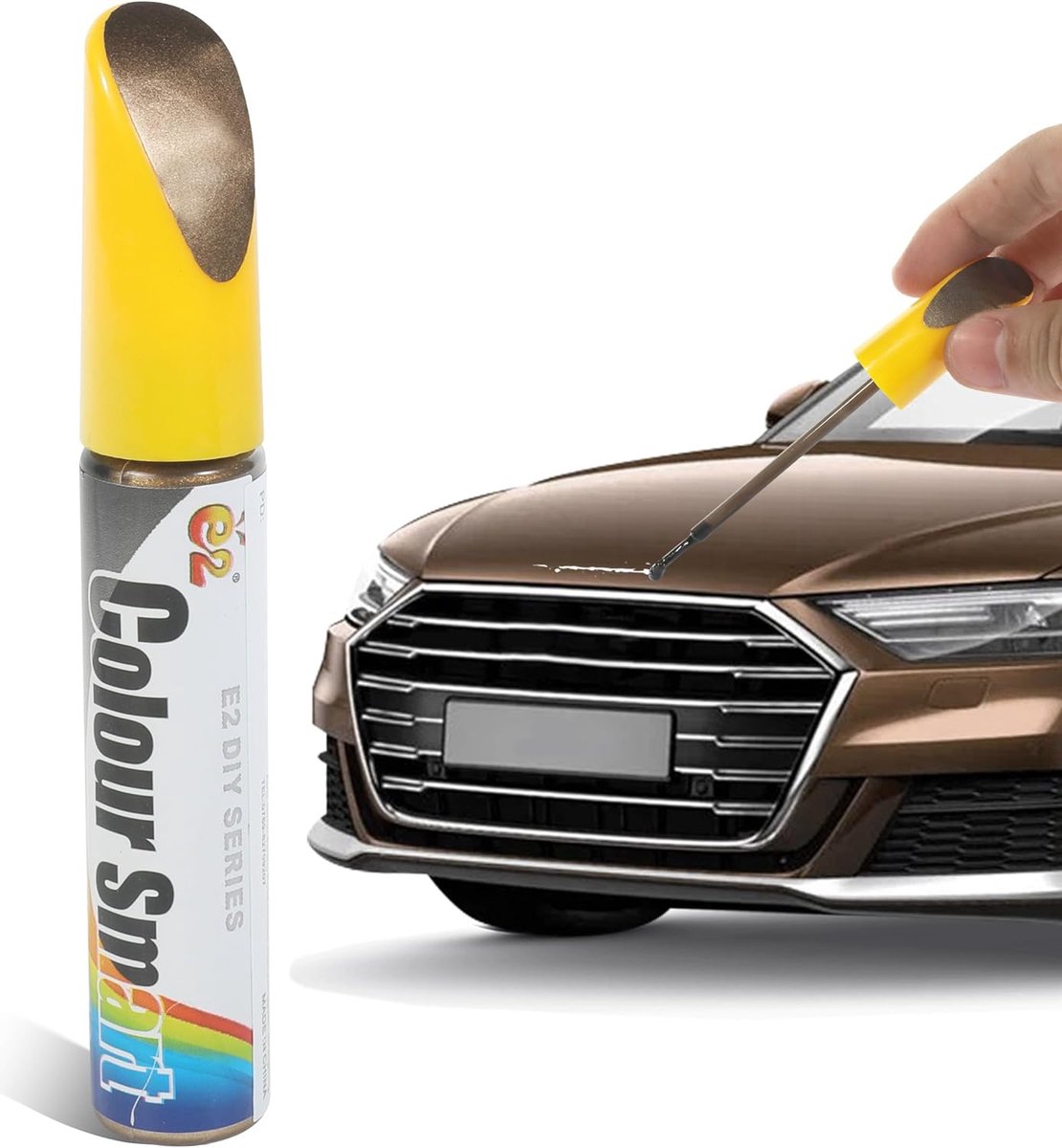 Krassenverwijderaar Auto - Lakstift Reparatie - Snelle Lakherstel - Waterdicht UV-bestendig - 1 ml - Goud – foto 3