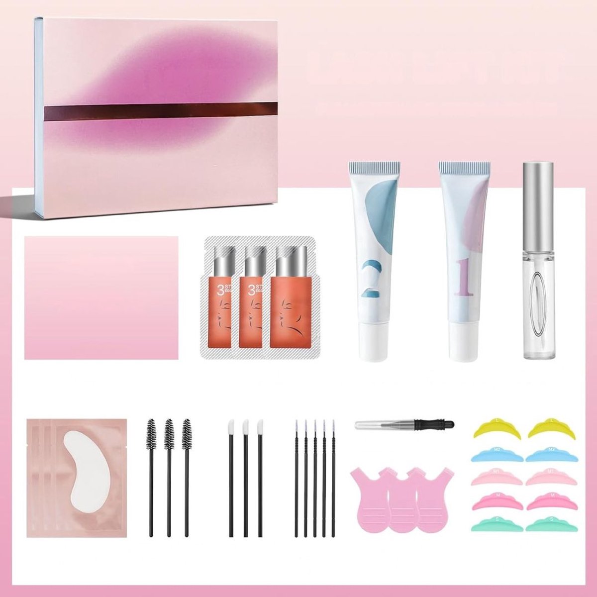 MMP® Wimperlifting set - Wimperlift - Wimpers - Roze - 15cm x 11cm x 2cm