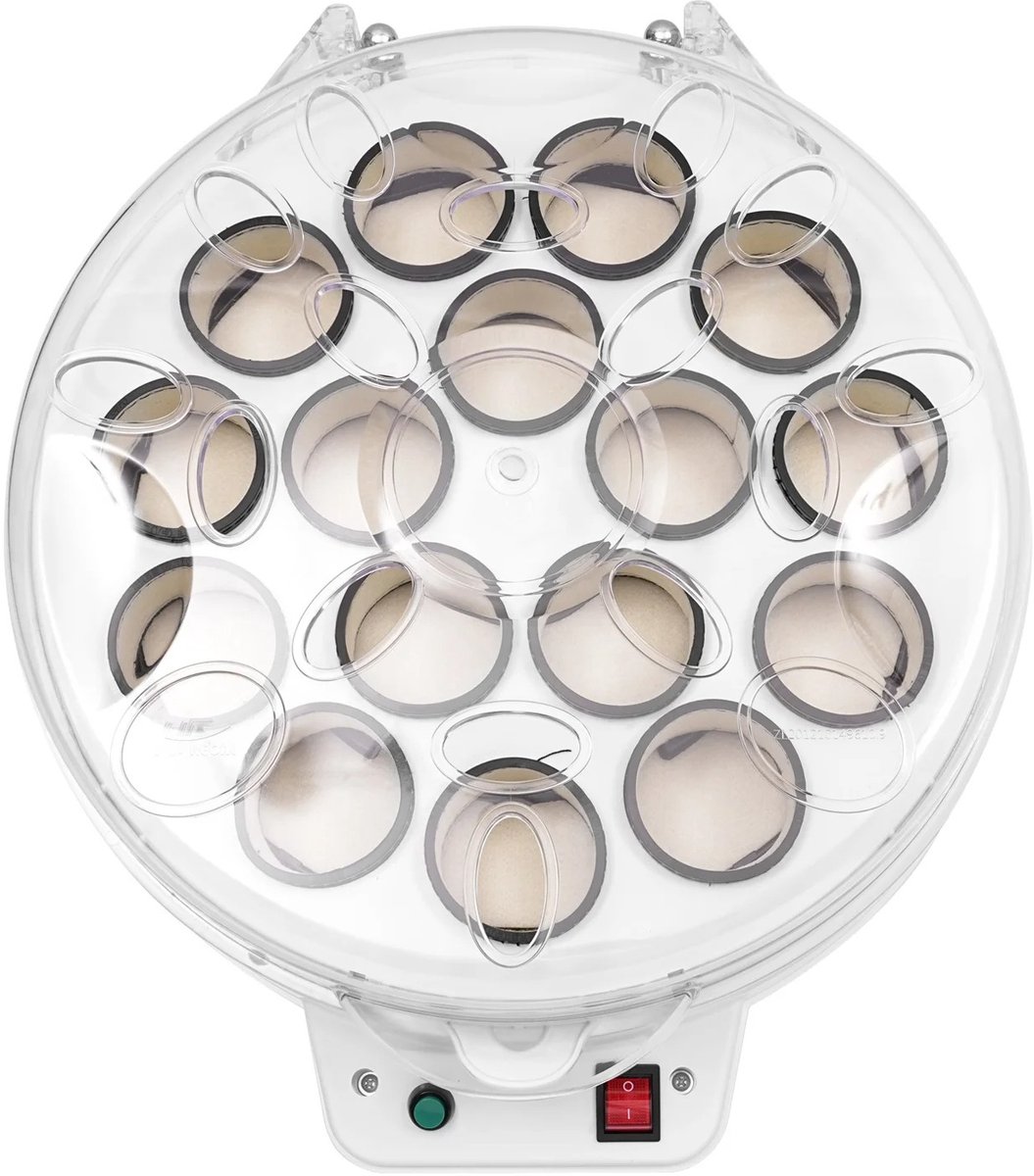 Automatische Biljartbal Reiniger - Elektrische Polijstmachine - 16 Ballen Capaciteit - 180W Koperdraadmotor - 1000 TPM - Wolvilt Reinigingsring - ABS en PC Behuizing - Wit - Tafelmodel - One-Touch Bediening - Geschikt voor Biljartclub en Thuis