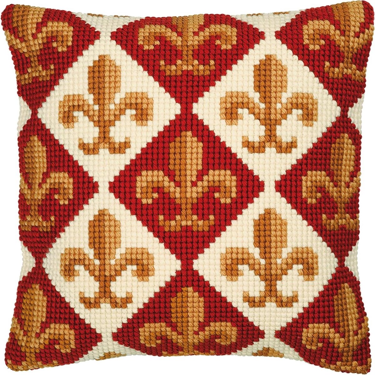 Kruissteekkussen Set - Borduurpakket Kussen - Creatief Hobby - Inclusief Alle Materialen - 40x40 Centimeter - Multicolor