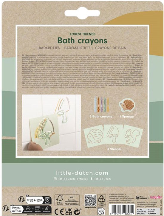 Little Dutch Badkrijtjes - Forest Friends van Little Dutch — afbeelding 4
