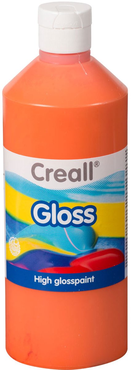 Creall glansverf oranje - 500ml kinderverf knutselen.
