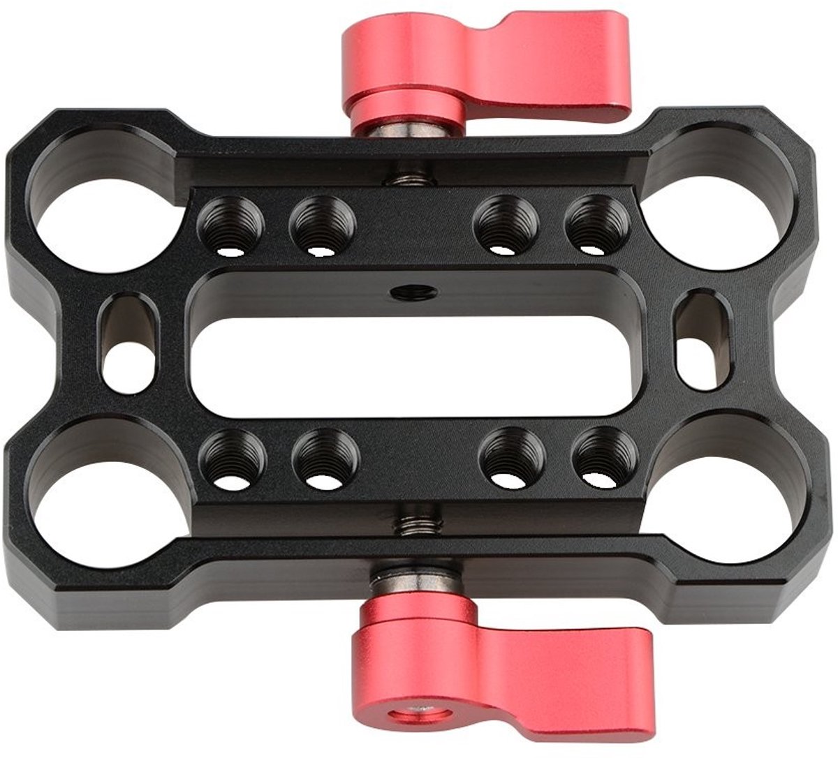 CAMVATE 15mm Railblock Schouder Rig Rod Clamp met Rode Duwschroef