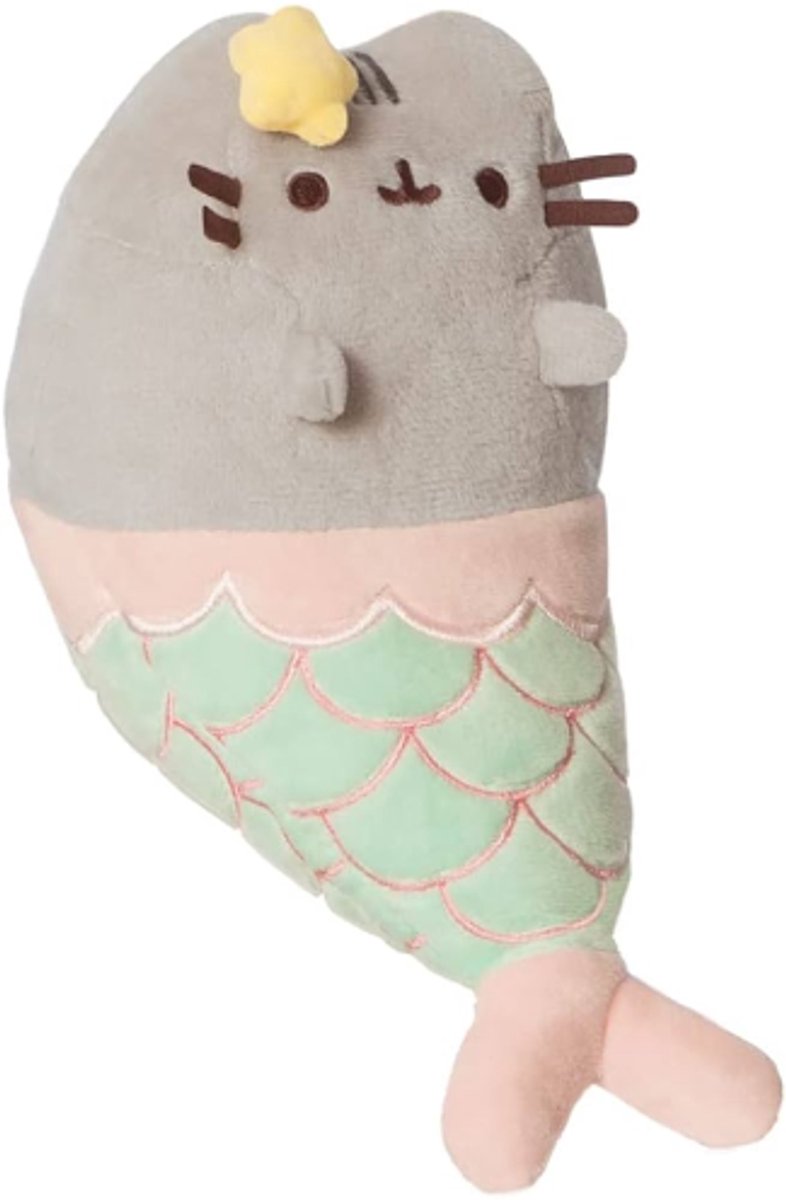 Pusheen Zeemeermin Pluche Knuffel Grijze Kat 13 cm