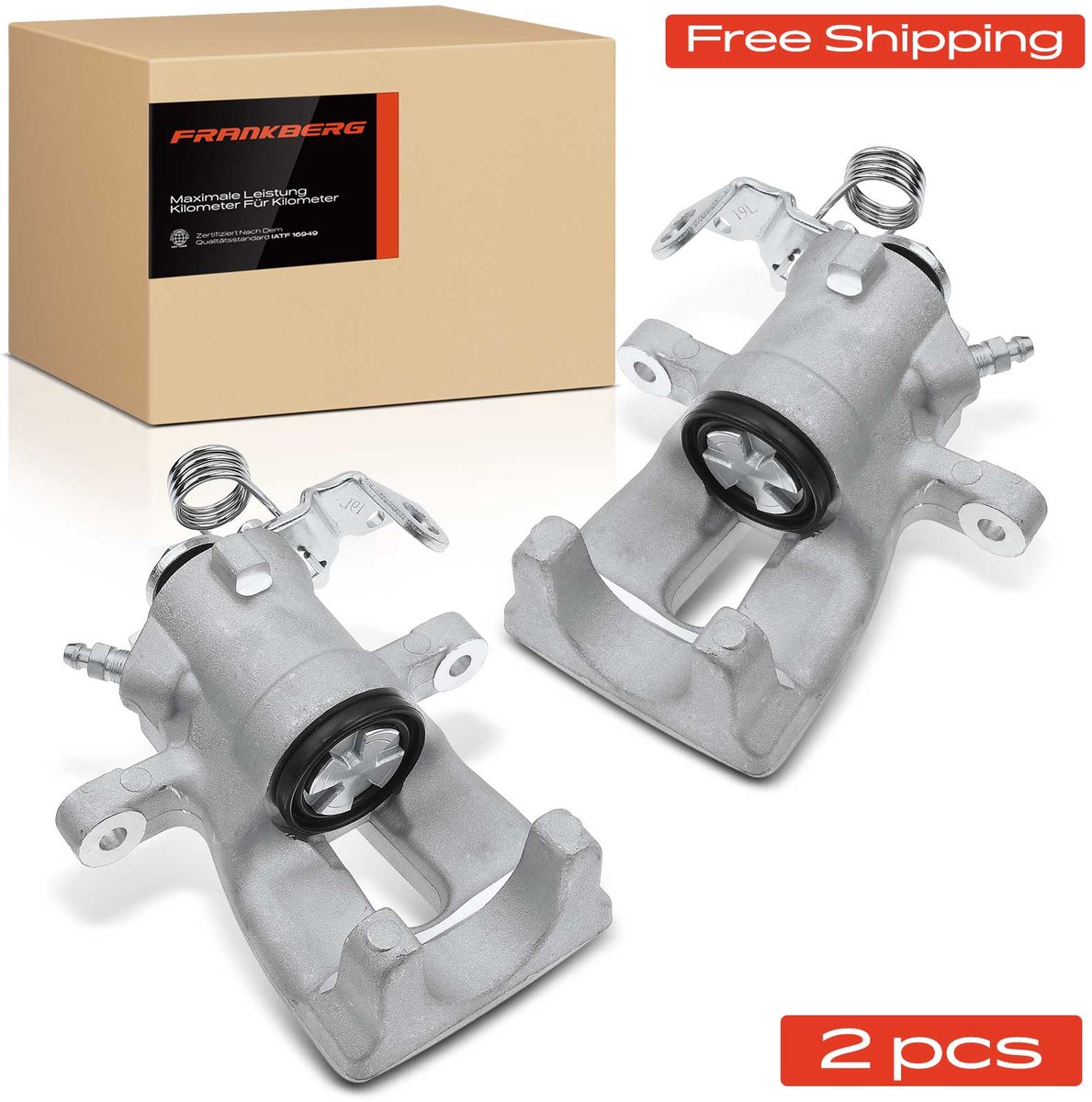 Frankberg 2x Remklauw Achter voor Opel Astra G CC Caravan