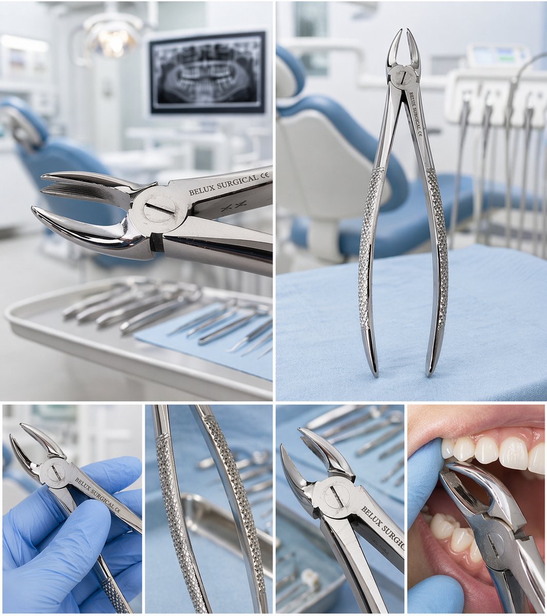 Belux Surgical Tandextractietang Boven Rechts – Molaren | RVS Dental Forceps