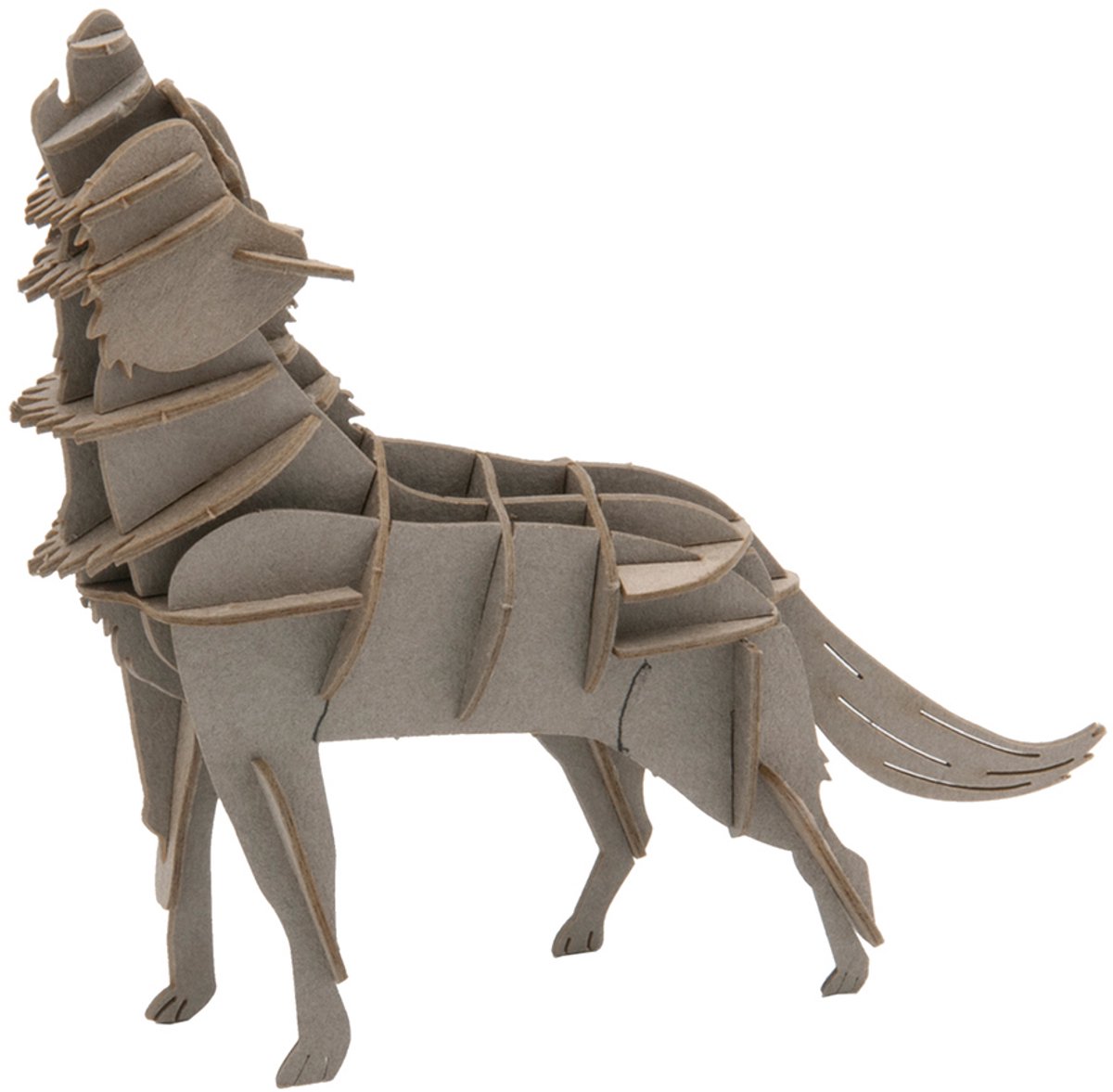 FRIDOLIN 3D papieren model - Wolf.