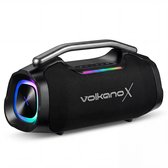 VolkanoX Ignite Bluetooth Speaker - Muziek box - 140W Partybox met RGB Verlichting - Spatwaterdicht - TWS - Zwart