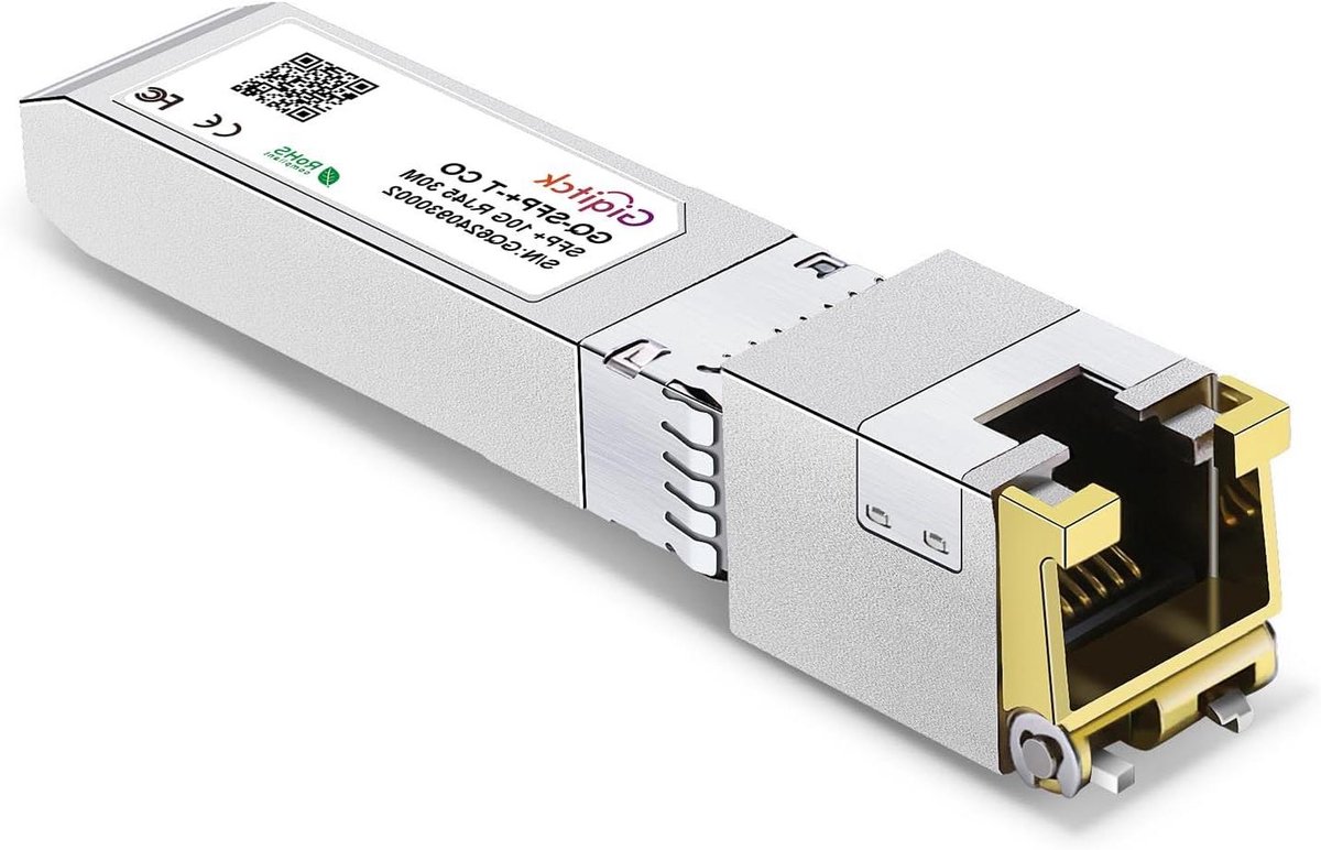 10G SFP+ RJ45 Transceiver - 10G Koper Module - Netwerk Upgrade - Realtek Chip - 30 Meter