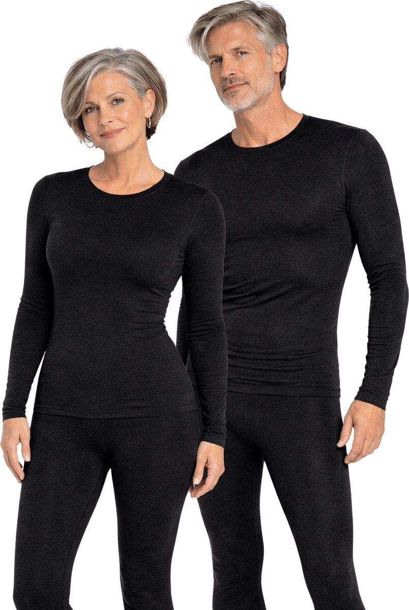 BERTSCHAT® Verwarmde Onderkleding Set – Shirt & Broek – Dual Heating – Elektrisch Verwarmd – Unisex – Zwart - S - 3.800 mAh Batterij