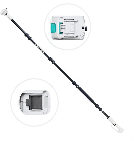 VENTRA Telescopische Steel 2.5M – Verlengsteel voor Snoeischaar – 150-250 cm – 180° Verstelbare Kop - Aluminium — afbeelding 5