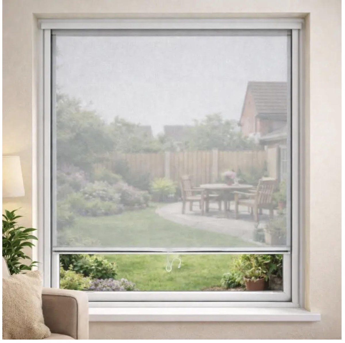 Rolbare Raamhor 130 x 160 cm – Houd Muggen Buiten, Frisse Lucht Binnen