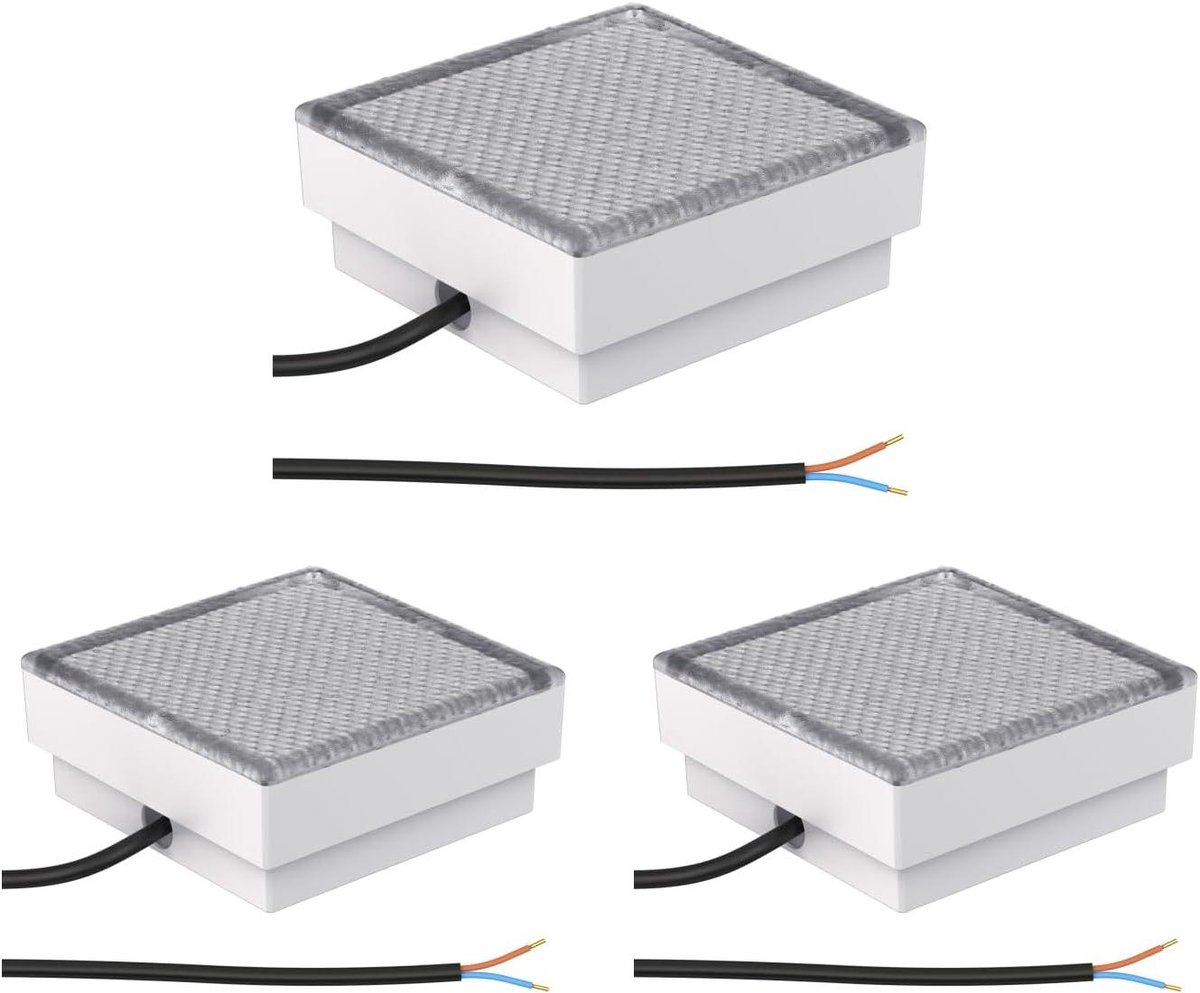 LED Stoeptegel Grondlamp - Inbouwspot Tuin - Buitenverlichting Pad - Beloopbaar tot 500kg - 15 x 15cm - Koud Wit
