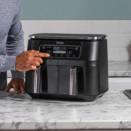 Ninja Dubbele Airfryer XXL - 7.6 Liter - 2020 Model - Dual Zone Technologie - AF300EU
