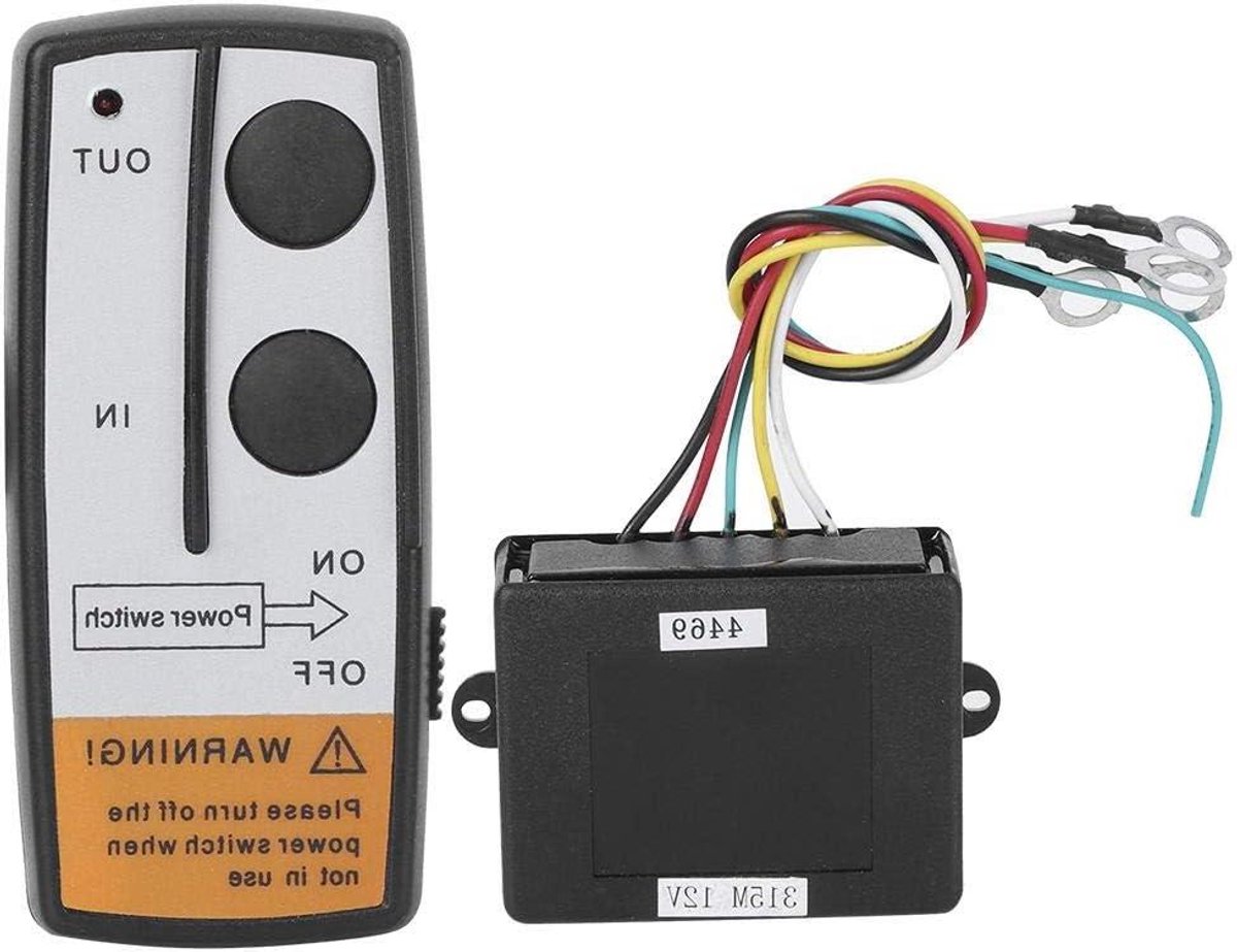 Lier Afstandsbediening - Windlass Controller - Boot Ankeren - Draadloze Bediening 50m - 125 Gram - Zwart