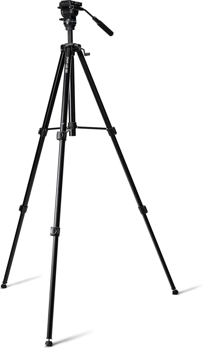 Aluminium Statief - Stabiel Statief - Fotografie Stabiliteit - Eenvoudige Hoogteverstelling - 0.67m tot 1.8m - Zwart