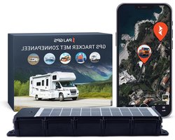 PAJ - SOLAR Finder 4G - GPS Tracker voor Camper, Aanhangwagen, Auto - Zonnepaneel voor Extra Lange Batterijduur met Realtime Locatie - Incl. 3 Maanden Premium Abonnement - Alarmen - Geofence