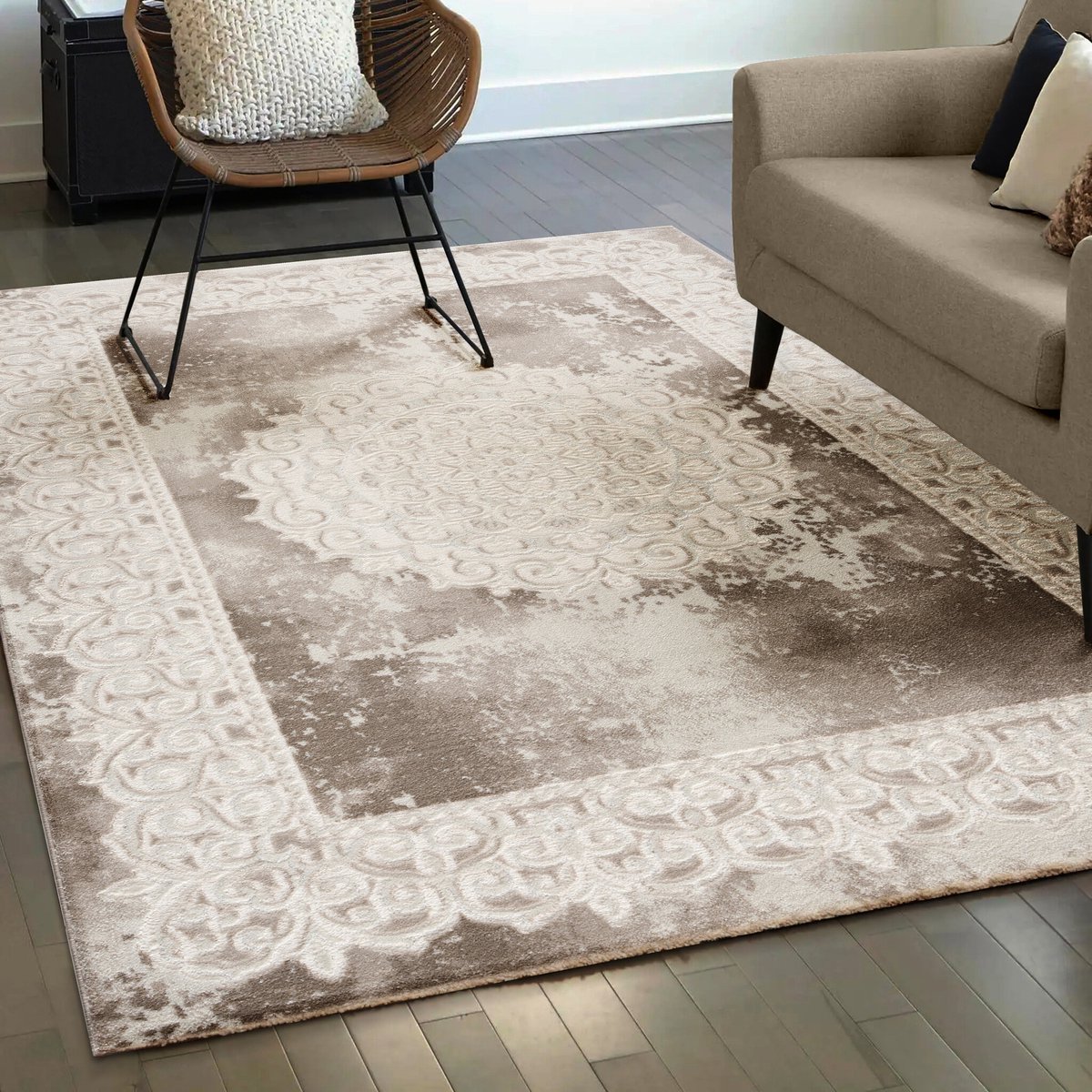 Muratap Harmony Oosters Vloerkleed Beige- 160x220CM