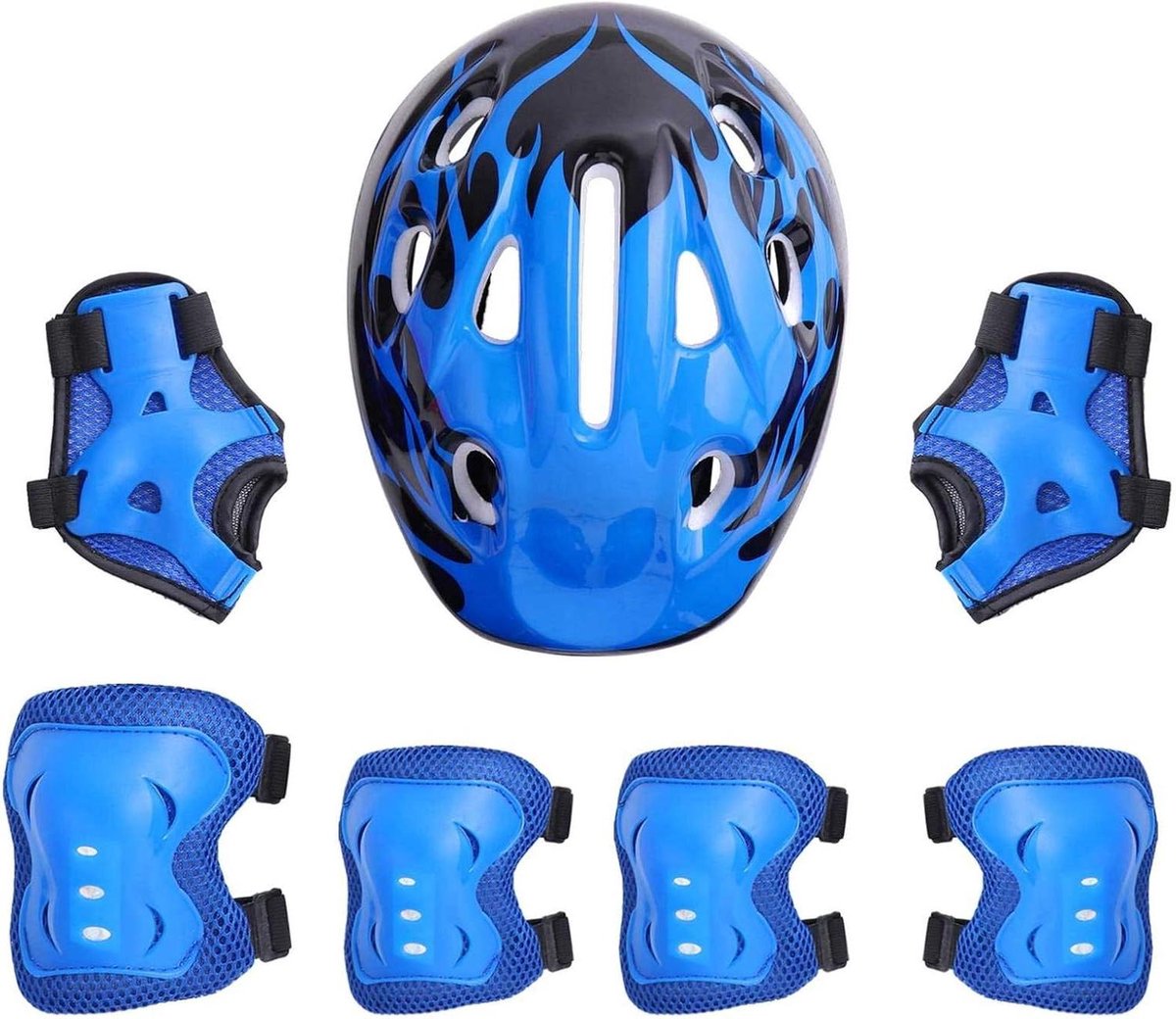 Kinder Beschermset - Beschermers Set - Sporten - Compleet met Helm - 50-54 cm