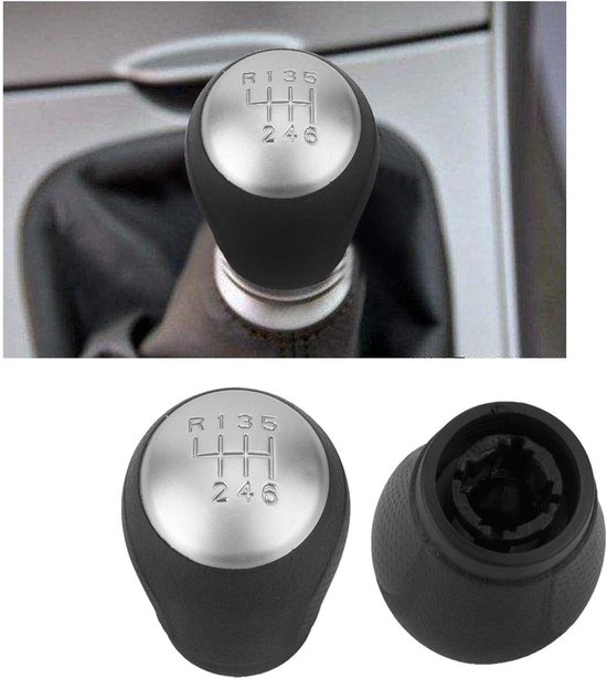Versnellingspook Knop - Schakelhendel Hoes - Handgeschakeld Rijden - 6 Versnellingen Indicatie - 225 Gram - Zwart — afbeelding 3