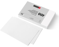 Miquelrius - Flashcards, 100 gladde indexkaarten voor notities, leerkaarten, offsetkarton, 200 g/m², afmetingen 125 x 200 mm