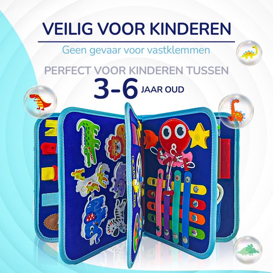 GoodsFrom® Busy Board - Montessori speelgoed - Activiteitenbord - Sensorisch speelgoed - Educatief speelgoed - Montessori activiteitenboek - Nederlands van Merkloos — afbeelding 4