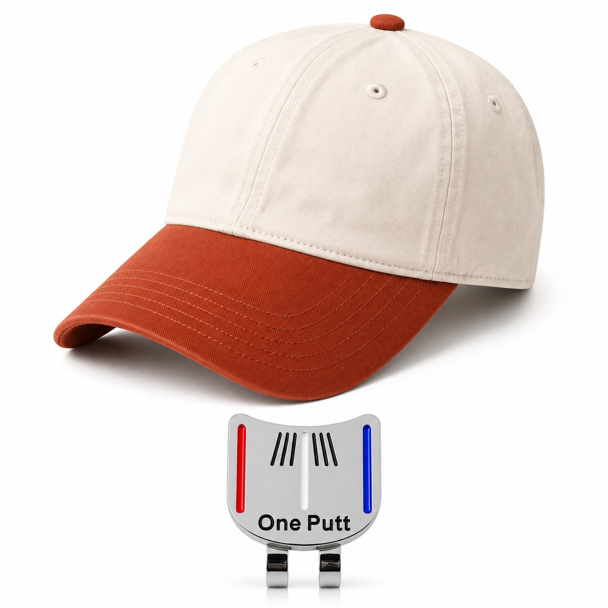 Classic Golf Cap + Putting Alignment Tool - Groen - Golf Pet - Golf Accessoires - Golf Spullen
