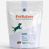 PetBalans Gebit en Adem Supplement voor Honden – Schone Tanden, Minder Tandplak & Frisse Adem – met Granaatappel, Postbiotica & Bruine Algen – 120 Snoepjes