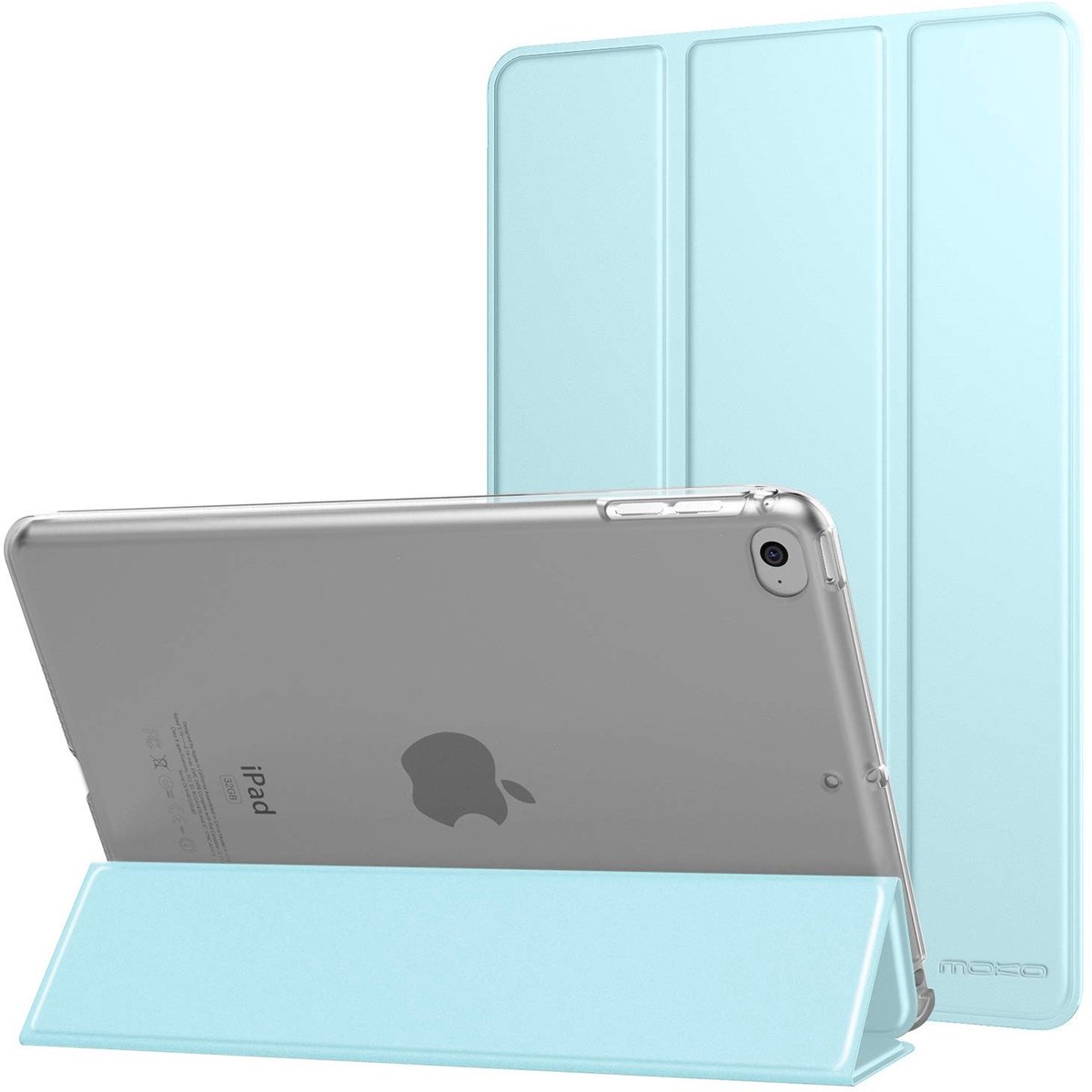 NTH products - iPad Mini 5 Hoes - Slanke Bescherming - Sky Blue - Smart Shell Cover - Geschikt voor iPad Mini 4 en 5 - 7.9 inch