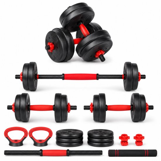 Fitby Dumbells 20 KG - Dumbbells - Gewichten Set - Verstelbare Dumbells - Halterset - Dumbell Set - Kettlebell