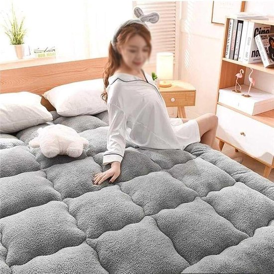 Draagbare Matras - Opvouwbare Futon - Comfortabel Slapen - Ademend Vezelkatoen - 90 x 200 cm - Bruin — afbeelding 5