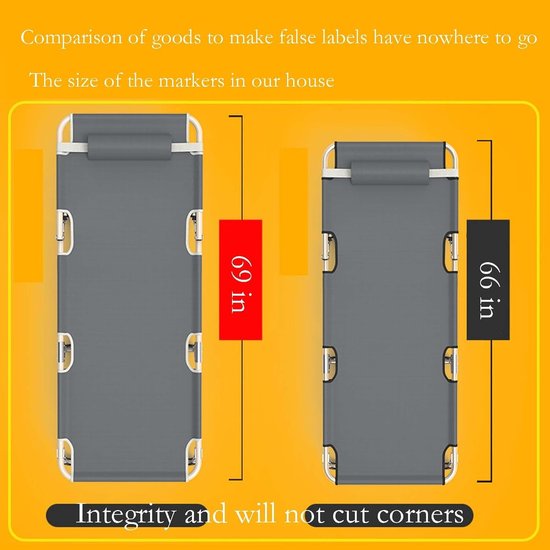 Opklapbaar Matras - Extra Bed - Rust Moment - Compact Ontwerp - Voor Één Persoon - Grijs — afbeelding 3