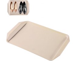 Opvangbak Set - Schoonloopmatten - Vuil Vangen - Verhoogde Rand - 3 Stuks - Khaki