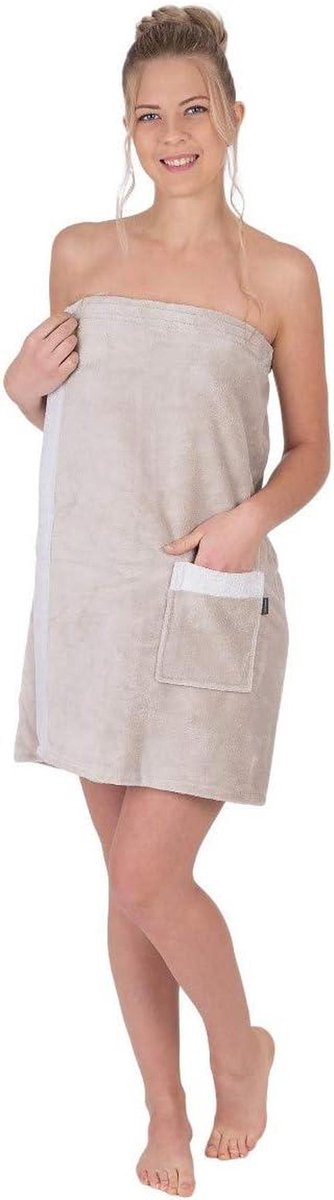 Saunakilt voor dames - Badjas kilt - Ontspanning na sauna - Zachte bamboe mix - 145 x 70 c