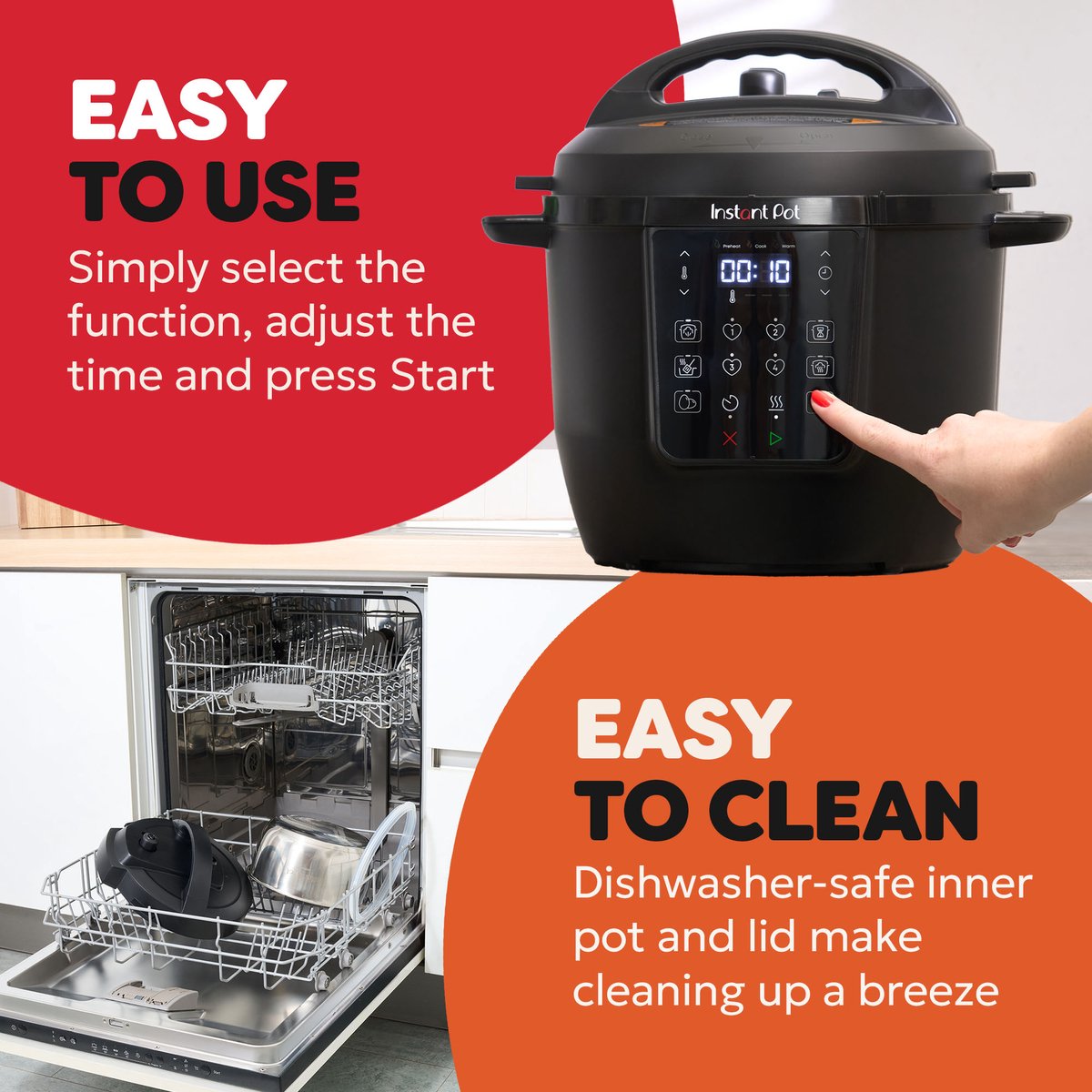 Instant Pot Rio 5,7L Multicooker - 7-in-1 Snelkookpan - Slowcooker - Stomer - Yoghurtmaker - Tot 6 Porties - Verbeterde Stoomafgifte – foto 4