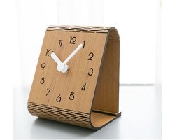 carmdering - Amerikaanse - Klassieke Tafelklok - Pendule Klok - Fluisterstille Werking - Duidelijke Wijzerplaat - Duurzaam Metaal - Elegant Design - Perfect Voor Slaapkamer - 1 Stuk