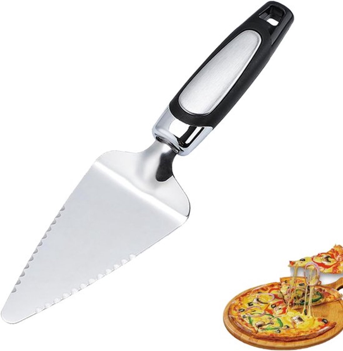 Pizzaschep RVS - Taartspatel - Pizzaspatel - RVS - Afwasmachinebestendig - Dessert Serveren - 6.5cm×25.5cm
