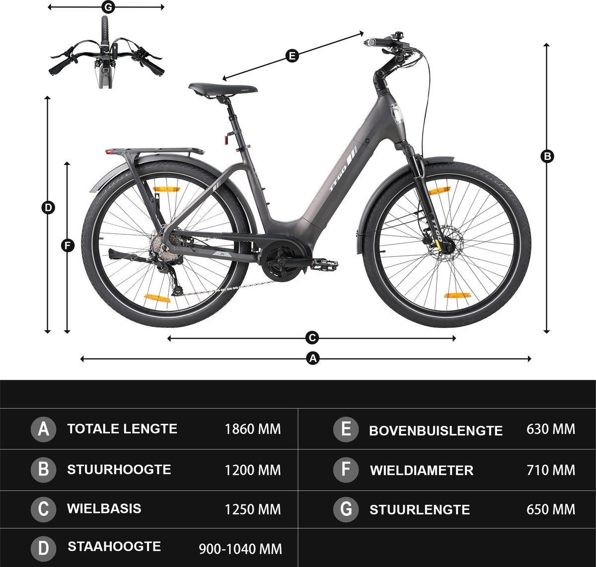 TTGO Z5 Elektrische Fiets - 250W Motor - 36V18Ah Accu - 27.5 Inch Banden - Max Snelheid 25km/u - Max Bereik 110-130km - Shimano 9 Versnellingen - Bruin thumbnail 5