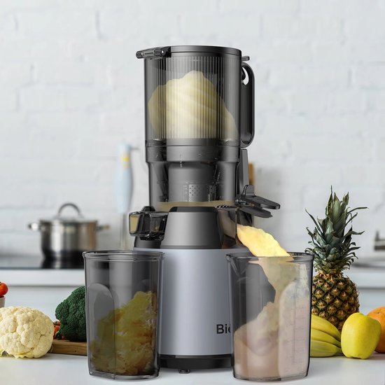 VIEMAE Slowjuicer - Sapcentrifuge - Sapmachine - Coldpress juicer - Geschikt voor hele groenten en fruit - 1.8L - BPA-vrij — afbeelding 5
